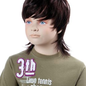 Junge Fred Perücke, schwarz