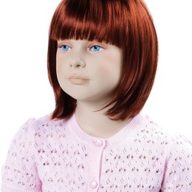 Mädchen Minni Perücke, kupferrot