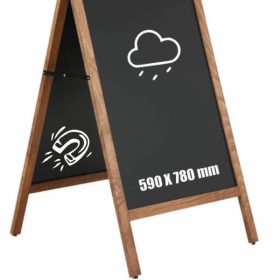 Kundenstopper Kreidetafel ALLROUND, dunkel Aussenbereich