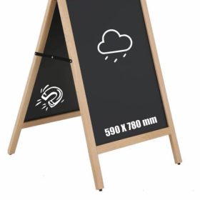 Kundenstopper Kreidetafel ALLROUND, natur Aussenbereich