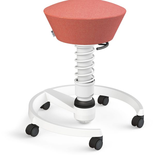 AERIS Sitzhocker Swopper 102HBSTWHWHC rosa/weiss, mit Rollen