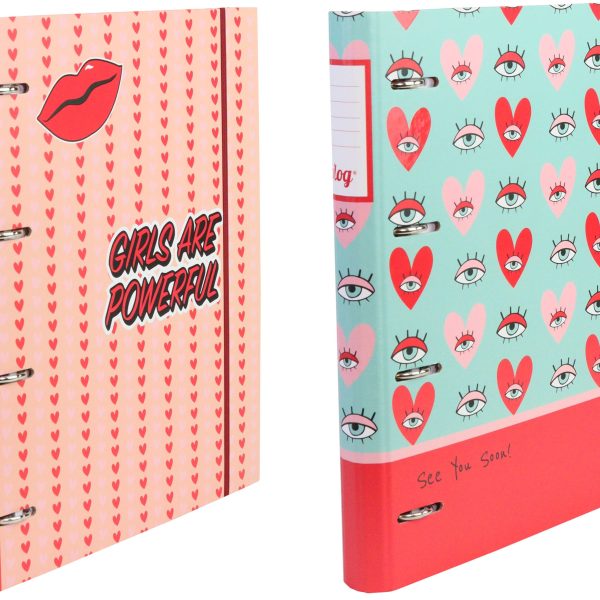 ANCOR Ringbuch A4 Girl Power 112924 mehrfarb. 4 Ring, Refill