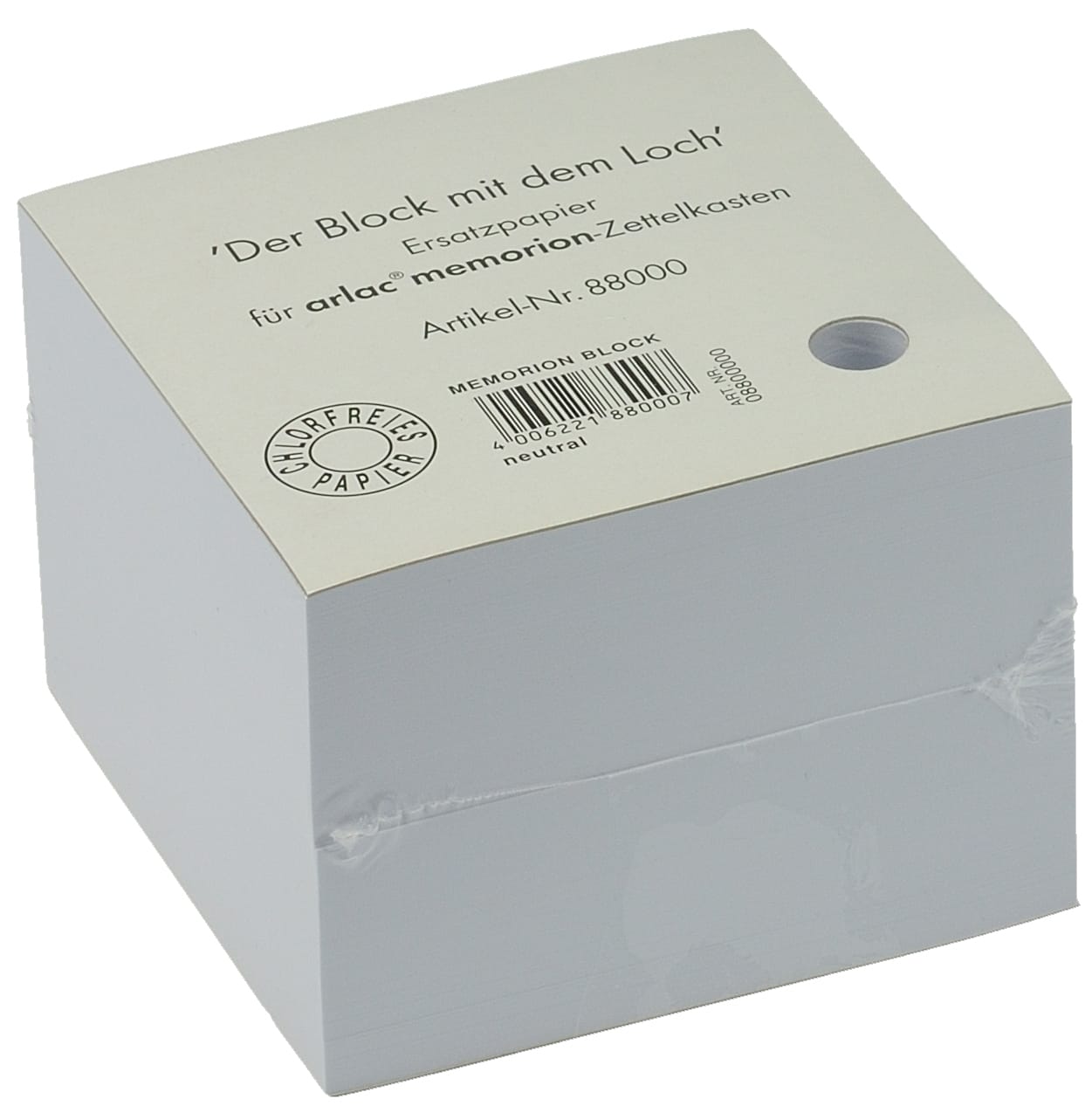 ARLAC-880-4006221880007 ARLAC Zettelbox Papier 10x10cm 880 weiss 800 Blatt – Hochwertig & günstig bei ShopDeca