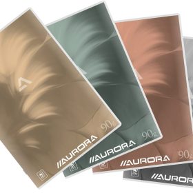 AURORA Notizbuch A4 60MQ10 kariert assortiert