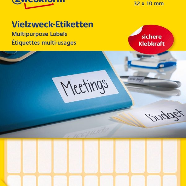AVERY ZWECKFORM Universal-Etiketten 32x10mm 3320 weiss 1144 St./26 Bl.