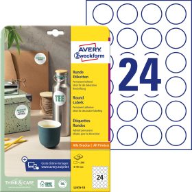 AVERY ZWECKFORM Universal-Etiketten 40mm L3415-10 L3415-10 weiss 240 St./10 Bl.