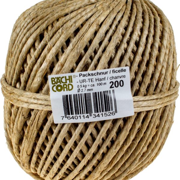 BAECHI Packschnur Hanf 511002005 500g, 2,7mm 100m