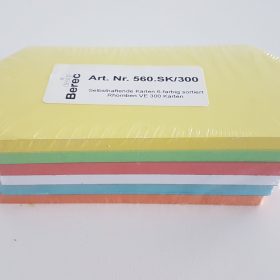 BEREC Karten 6-farbig ass. 560.SK300 Rhomben 200x95mm 300 Stk.