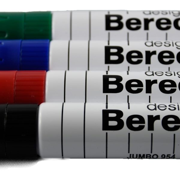 BEREC Whiteboard Marker 3-13mm 954.04.99 4er Etui extrabreit
