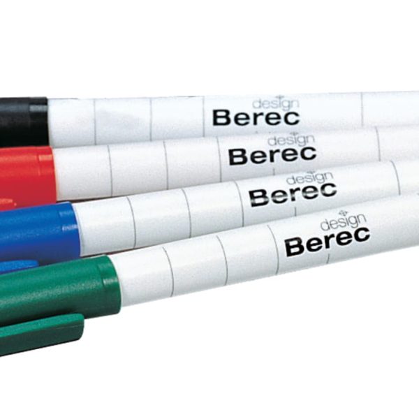 BEREC Whiteboard Marker schmal 1mm 956.04.99 4er Etui