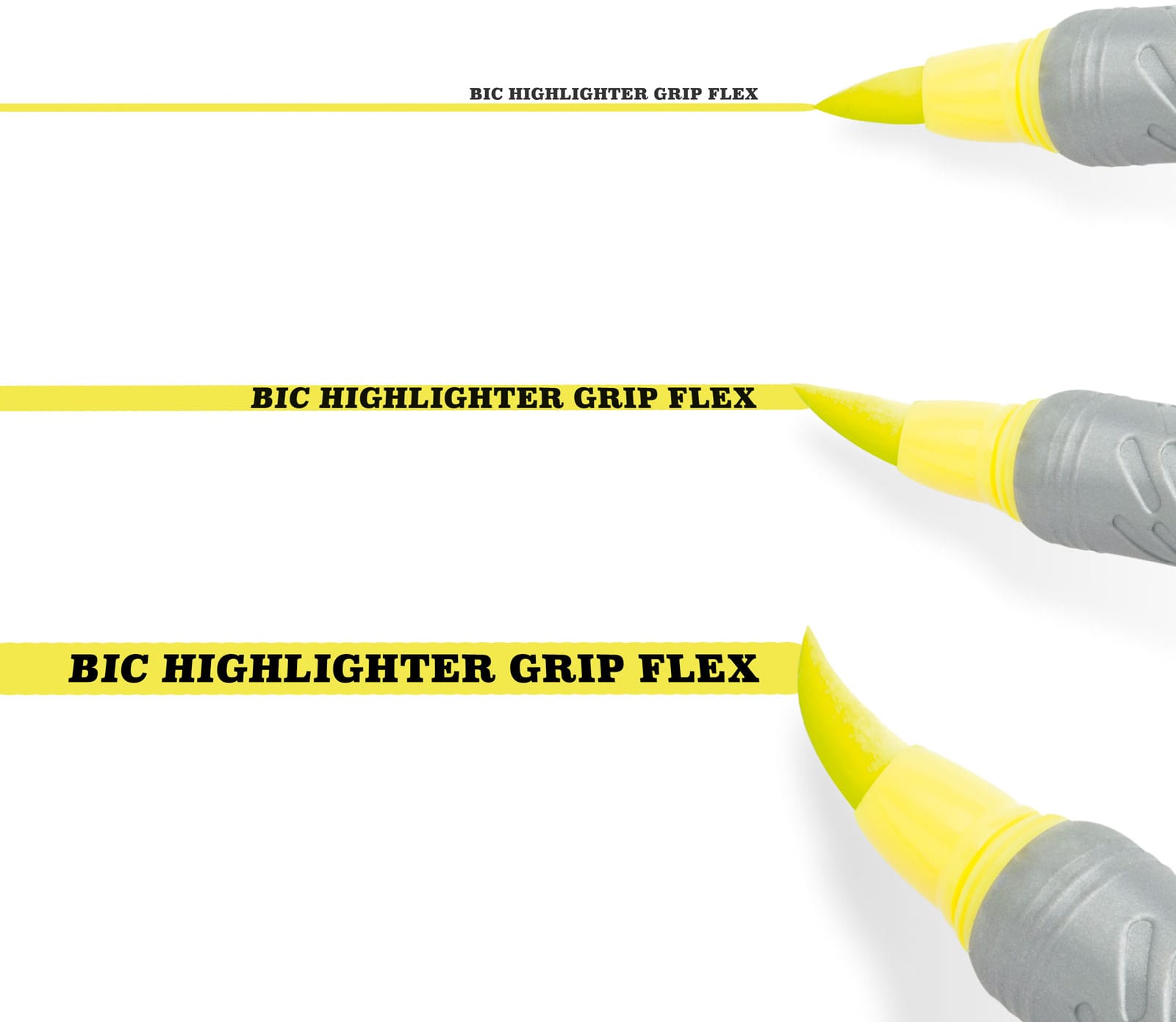 BIC-950470-3086123498587 BIC Highlighter Flex 950470 assortiert 4 Stk – Hochwertig & günstig bei ShopDeca