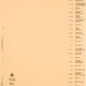 BIELLA Bauabrechnungsregister A4 46442690U braun DE 26-teilig