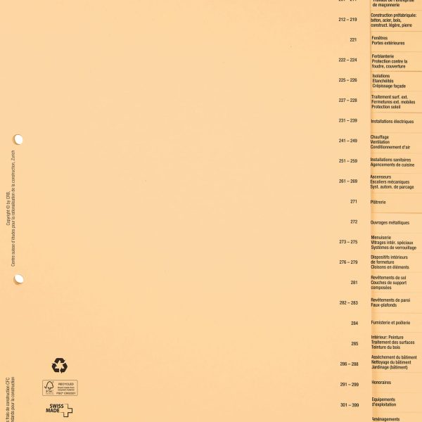 BIELLA Bauabrechnungsregister A4 46442691U braun FR 26-teilig