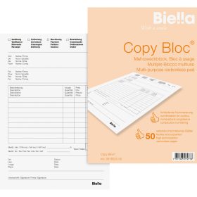BIELLA Mehrzweck.COPY-BLOC D/F/I/E A5 51652500U selbstdurchschreib. 50x2 Blatt