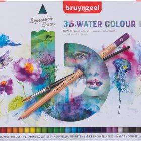 BRUYNZEEL Aquarellfarbstifte Expression 60313036 36 Farben Metalletui
