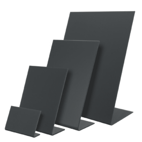 Tischaufsteller L-Kreidetafel