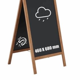 Kundenstopper Kreidetafel CLEVER, dunkel Aussenbereich