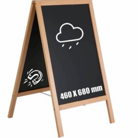 Kundenstopper Kreidetafel CLEVER, hell Aussenbereich