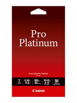 CANON Pro Platinum Photo Pap.10x15cm PT1014x6 InkJet glossy 300g 50 Blatt