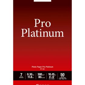 CANON Pro Platinum Photo Pap.10x15cm PT1014x6 InkJet glossy 300g 50 Blatt