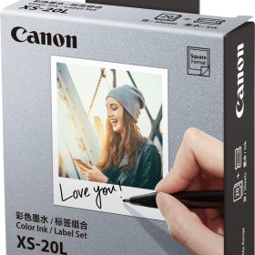CANON Farbtinte/Kleberset 7,2x8,5cm XS-20L Selphy Square QX10 2x10 Blatt