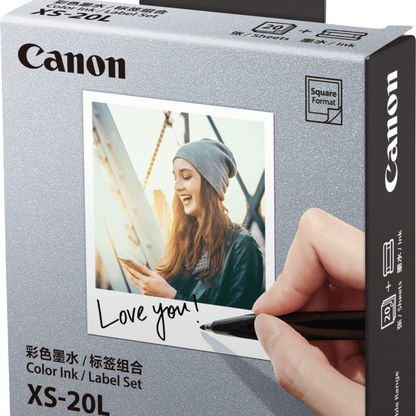 CANON Farbtinte/Kleberset 7,2x8,5cm XS-20L Selphy Square QX10 2x10 Blatt