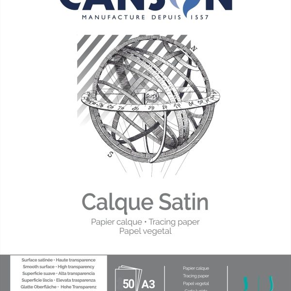 CANSON Transparentblock A3 200757241 90g 50 Blatt