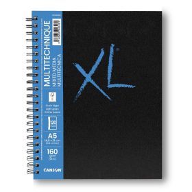 CANSON XL Mixed Media Book A5 31200L021 120 Blatt, weiss, 160g