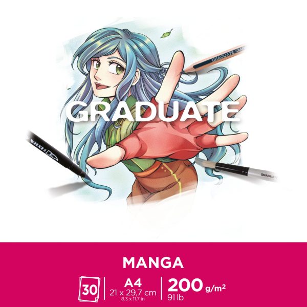 CANSON Graduate Manga A4 31250P030 30 Blatt, weiss, 200g