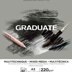 CANSON Graduate Mixed Media A3 400110372 20 Blatt, grau, 220g