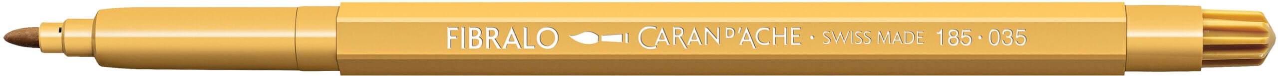 CARAN-DACHE-185.035-7610186341021 CARAN D'ACHE Fasermalstift Fibralo 185.035 ocker – Hochwertig & günstig bei ShopDeca