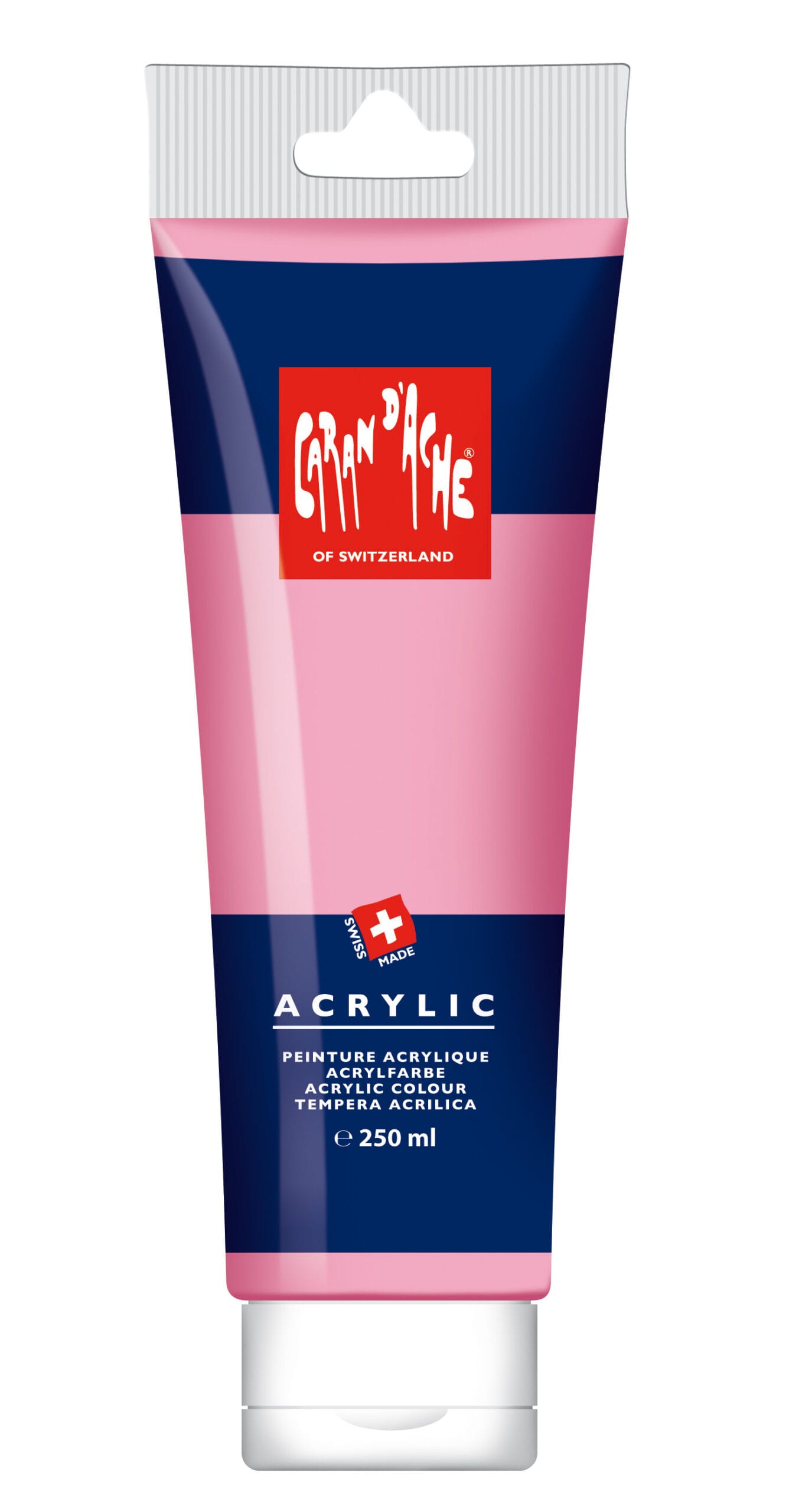 CARAN-DACHE-2810.081-7630002310086 CARAN D'ACHE Acrylfarbe 250ml 2810.081 rosa – Hochwertig & günstig bei ShopDeca