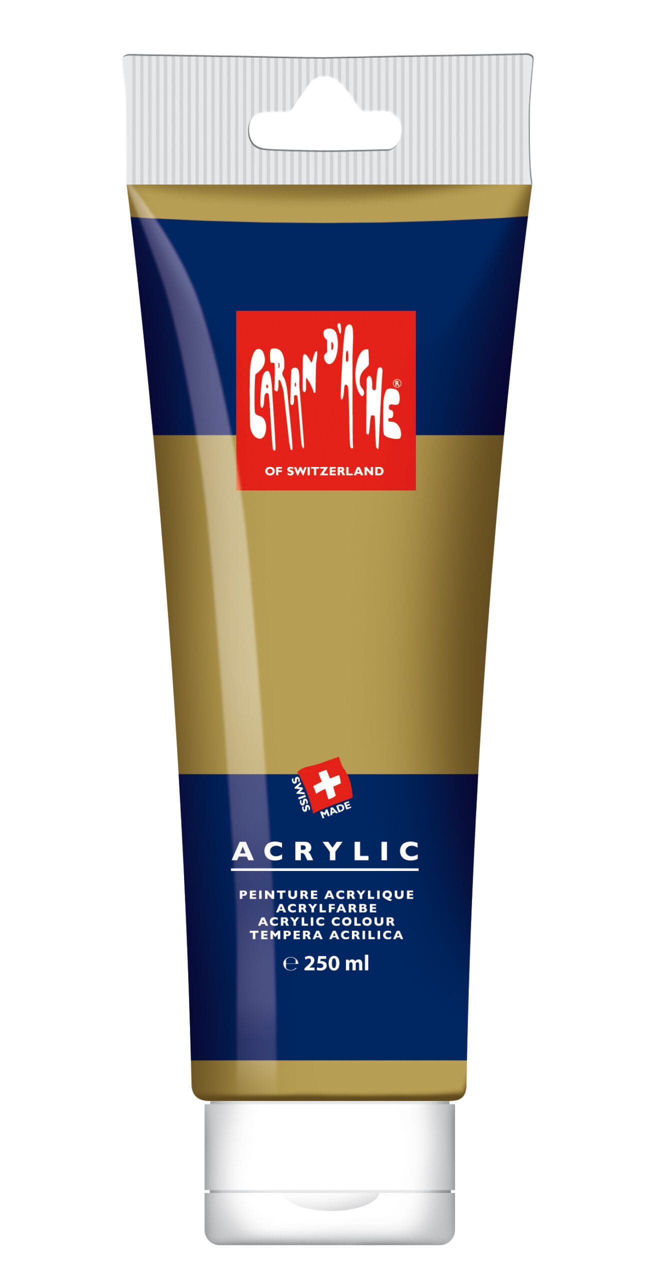 CARAN-DACHE-2812.999-7630002310246 CARAN D'ACHE Acrylfarbe 250ml 2812.999 gold – Hochwertig & günstig bei ShopDeca