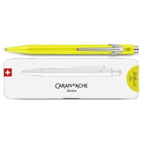 CARAN D'ACHE Kugelschreiber 849 Pop Line 849.970 gelb fluo, mit Metalletui