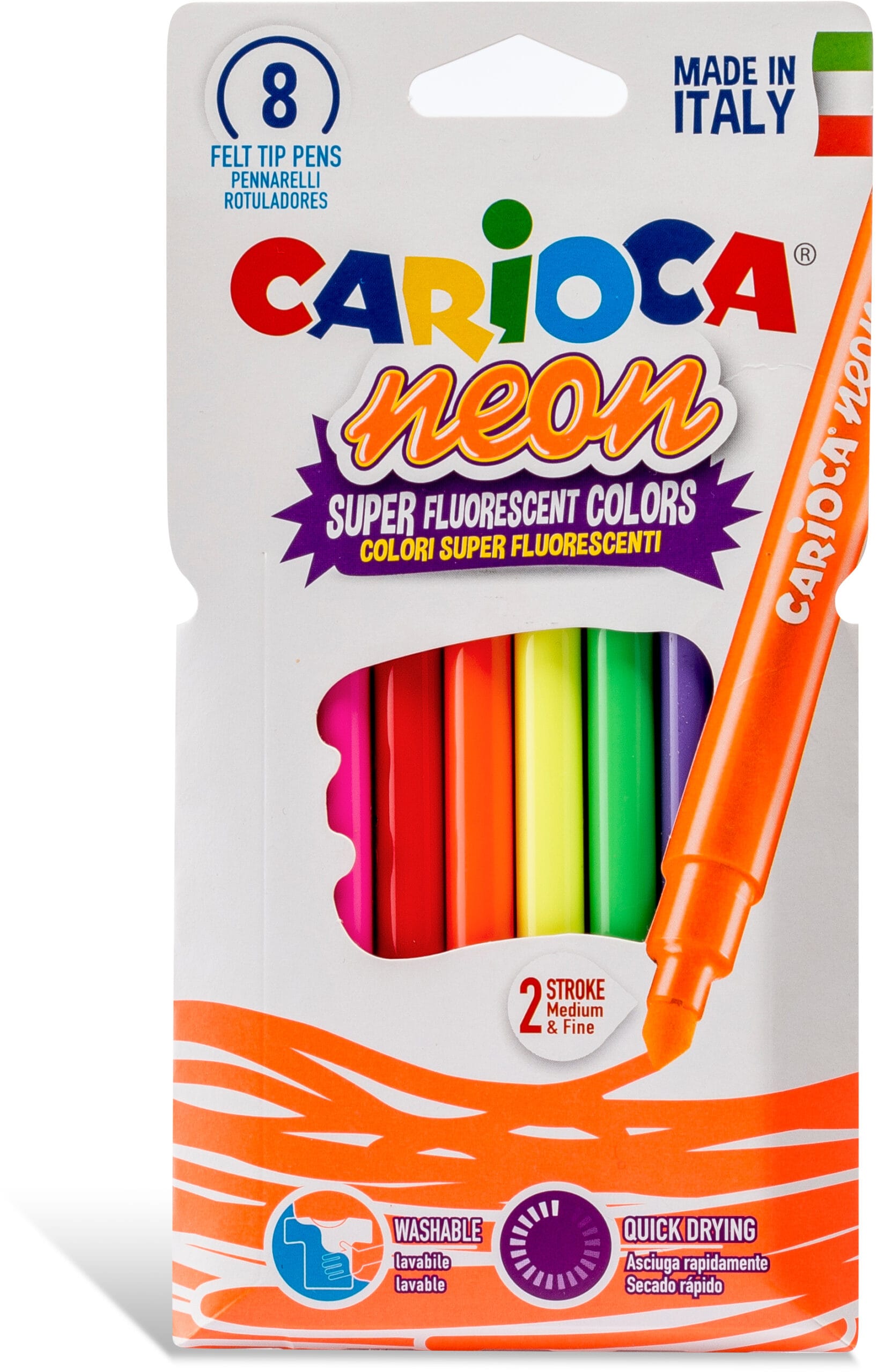 CARIOCA-42785-8003511427856 CARIOCA Fasermaler 42785 Neon E-8 – Hochwertig & günstig bei ShopDeca