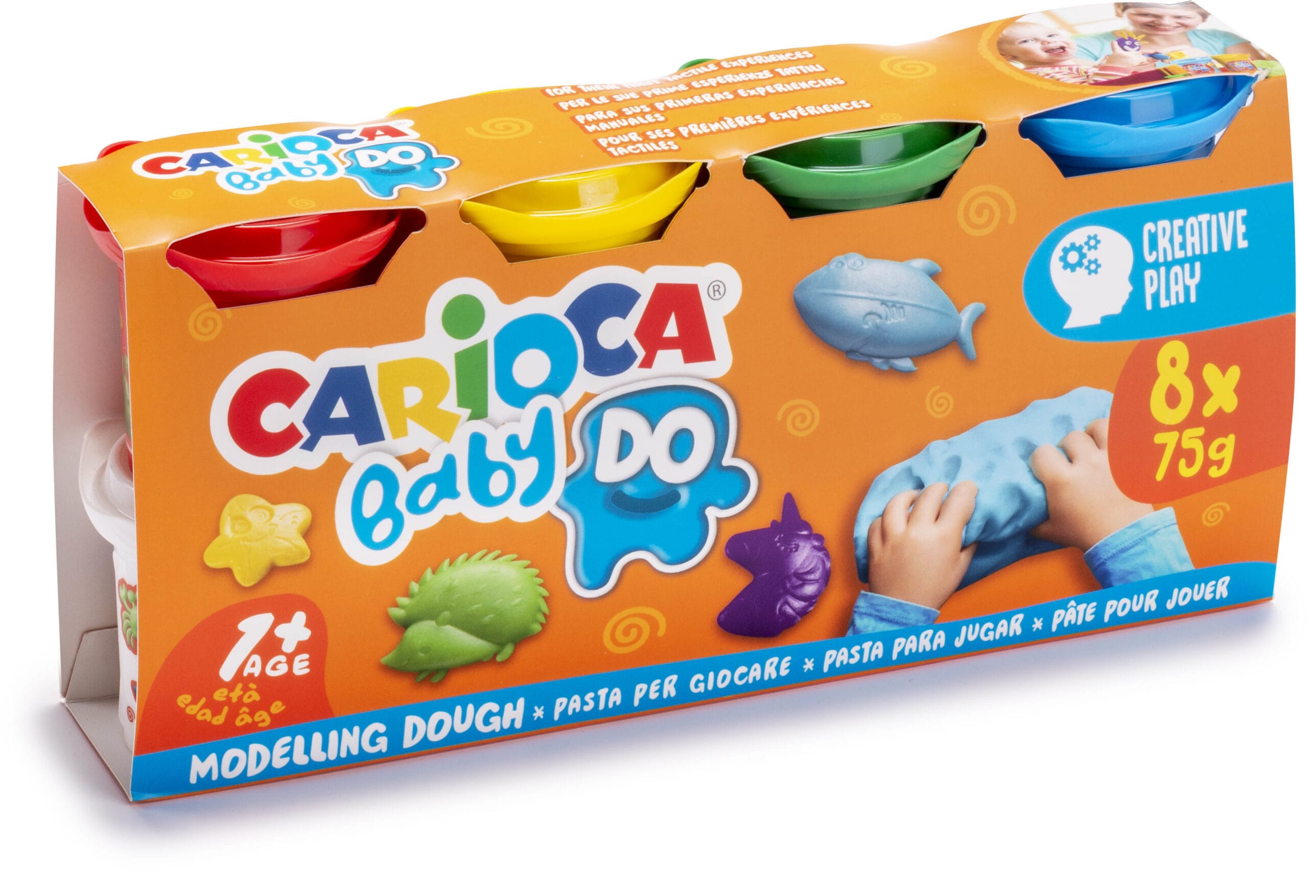 CARIOCA-43180-8003511431808 CARIOCA Baby Knete Baby Do 43180 8x75g 1+ – Hochwertig & günstig bei ShopDeca