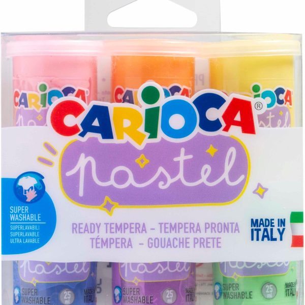 CARIOCA Tempera Pastell 6x25ml 43185