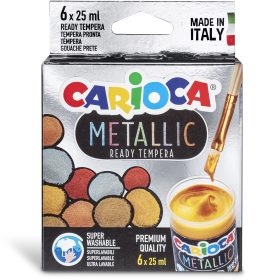 CARIOCA Tempera Metallic 6x25ml KO026