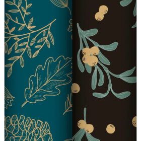 CLAIREFONTAINE Tiny Rolls Set schwarz/blau 223889C 5x0.35m inkl. Band