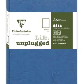 CLAIREFONTAINE AGEBAG Set 2 Hefte 9X14cm 734184C liniert blau 48 Bl