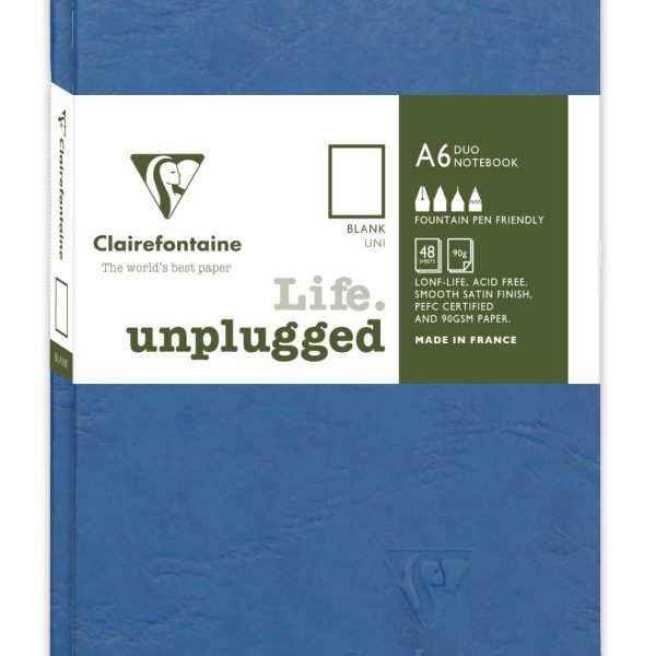 CLAIREFONTAINE AGEBAG Set 2 Hefte 9X14cm 734184C liniert blau 48 Bl