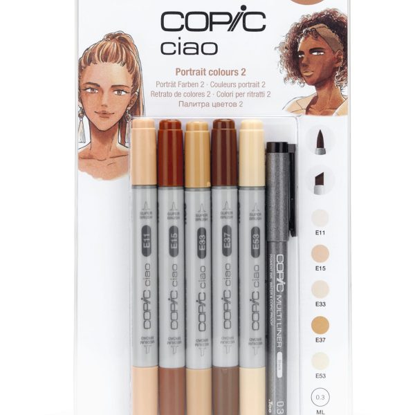 COPIC Marker Ciao 22075553 5+1 Set Portrait colours 2