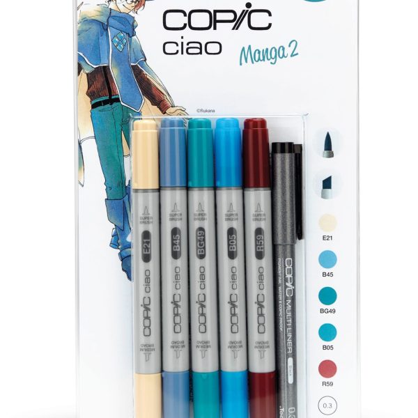 COPIC Marker Ciao 22075557 5+1 Set Manga 2