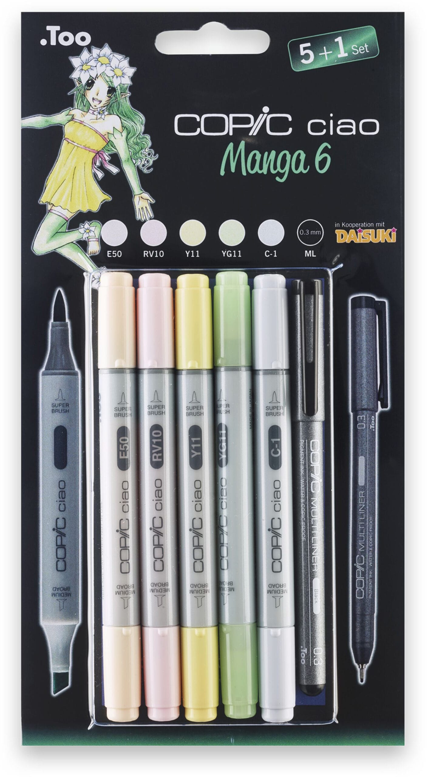 COPIC-22075563-4013695261492 COPIC Marker Ciao 22075563 5+1 Set Manga 6 – Hochwertig & günstig bei ShopDeca