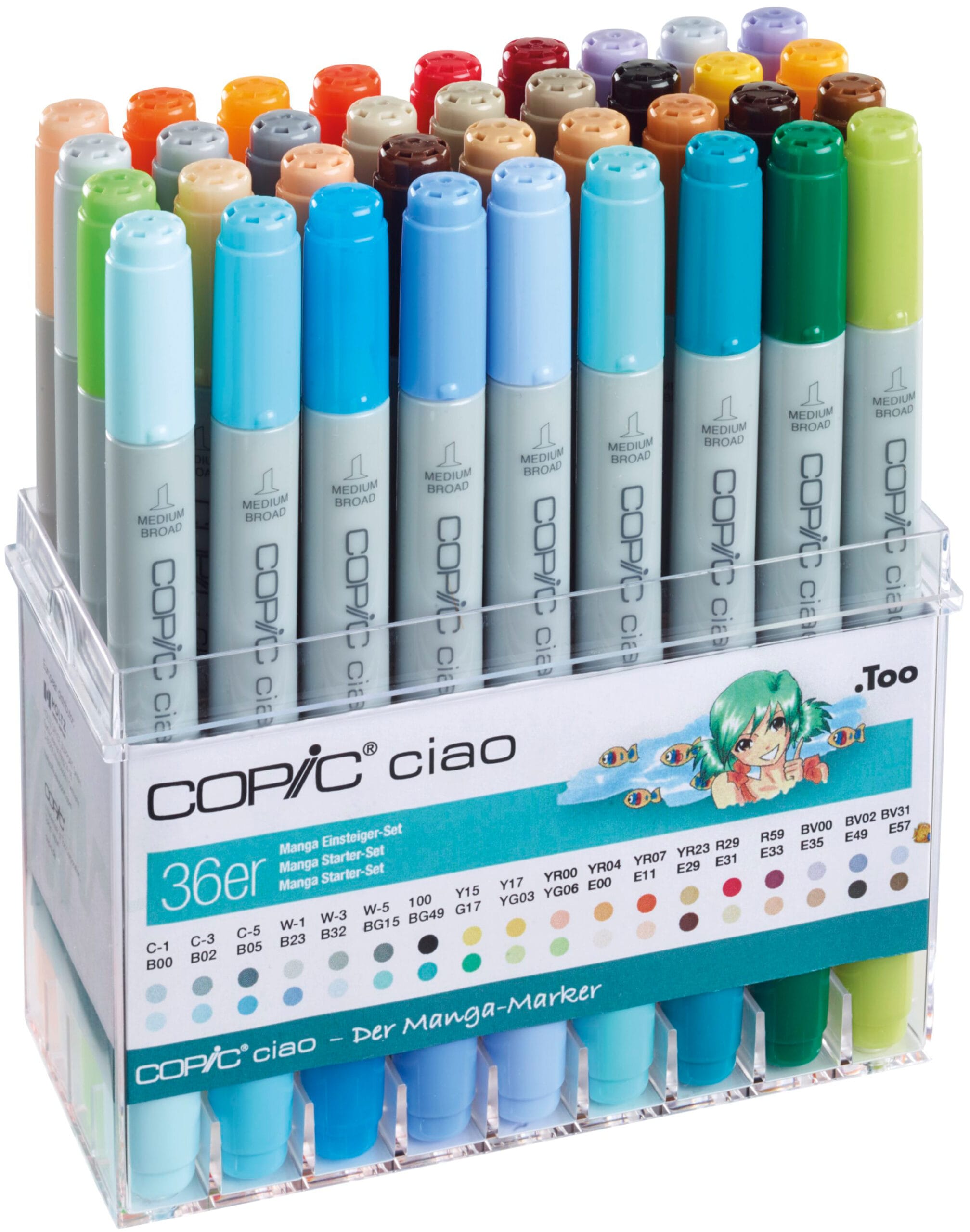COPIC-22075715-4013695261034 COPIC Marker Ciao 22075715 36er Set Manga – Hochwertig & günstig bei ShopDeca
