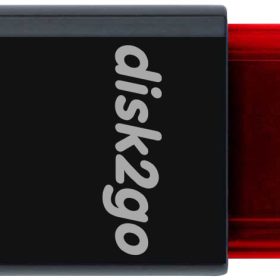 DISK2GO USB-Stick qlik edge 128GB 30006726 USB 3.1 red