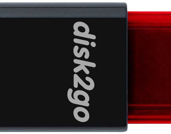 DISK2GO USB-Stick qlik edge 128GB 30006726 USB 3.1 red
