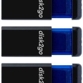 DISK2GO USB-Stick qlik edge 8GB 30006728 USB 2.0 triple pack