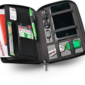 DUFCO Reisemappe mit Powerbank 48-2005.000 4000 mAH, anthrazit