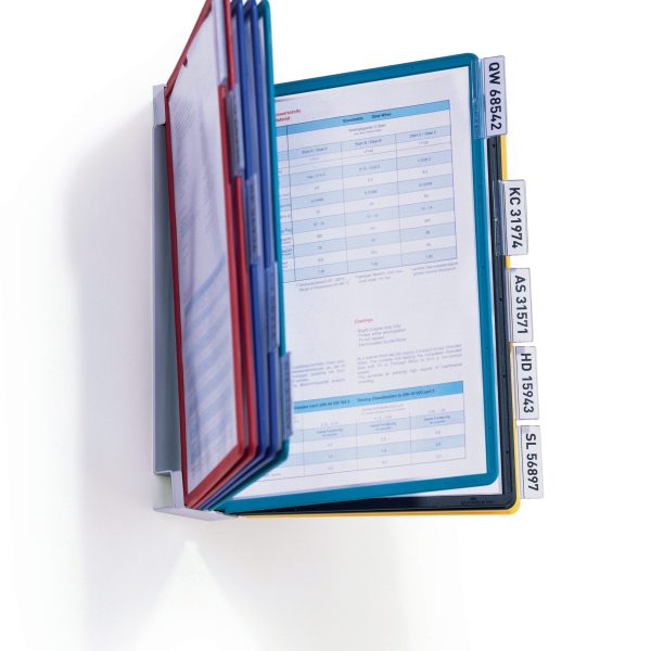 DURABLE Sichttafelsystem VARIO Table10 556700 assortiert mit 10 Sichttafeln